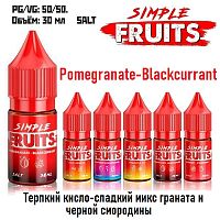 Жидкость Simple Fruits Salt - Pomegranate-Blackcurrant (30мл)