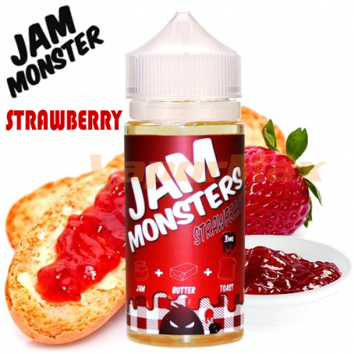 Жидкость Jam Monsters - Strawberry (clone premium)