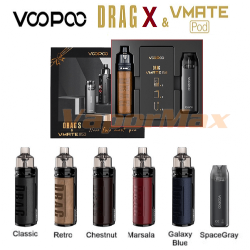 VOOPOO Drag X/S + Vmate Pod Gift Set фото 2