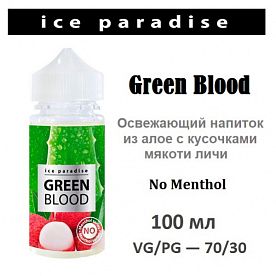 Жидкость Ice Paradise Green Blood (No Menthol) 100 мл